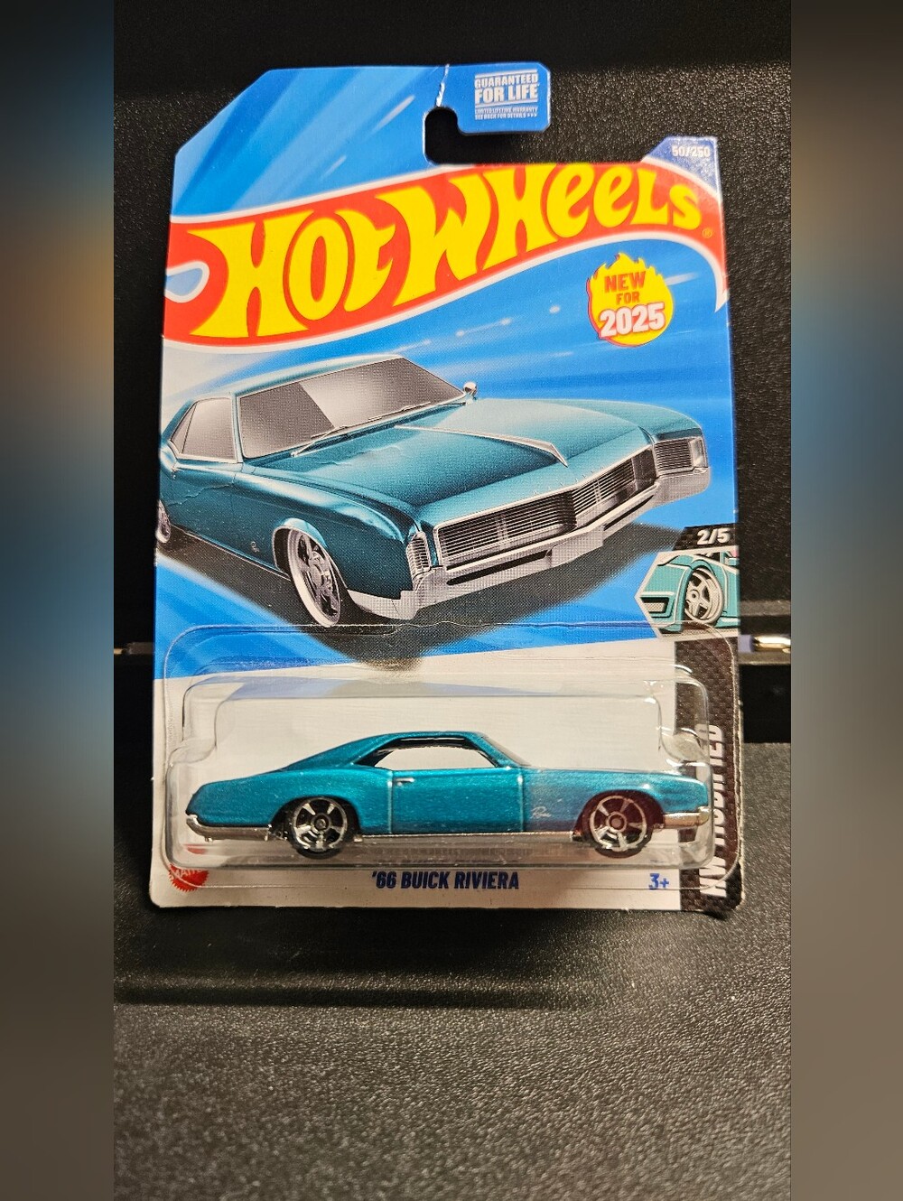 HW Metallic Teal 1966 Buick Riviera HW Modified. Package slightly damage